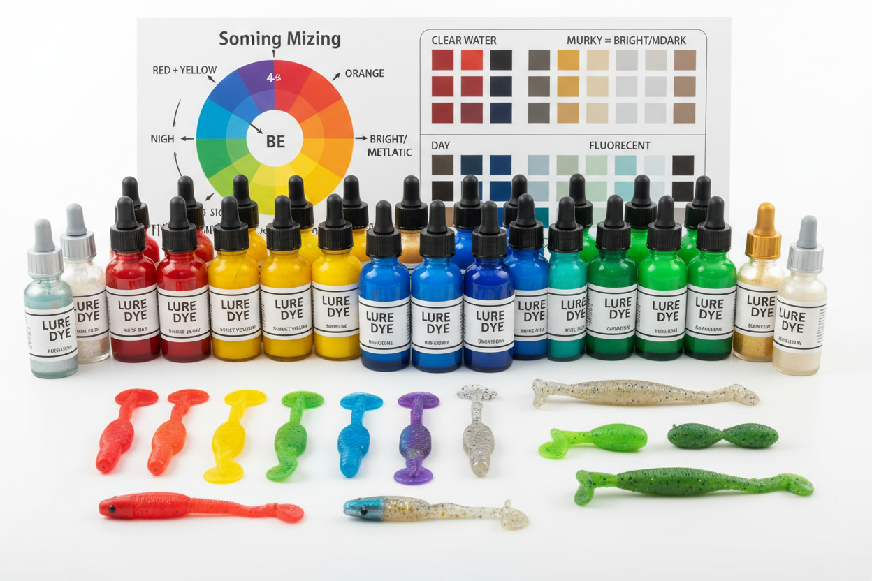 🎨 Comment choisir ses colorants pour leurres (guide complet)